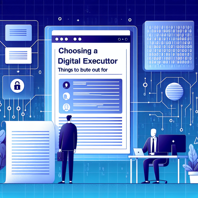 Choosing a Digital Executor: Things to Look Out for